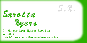 sarolta nyers business card